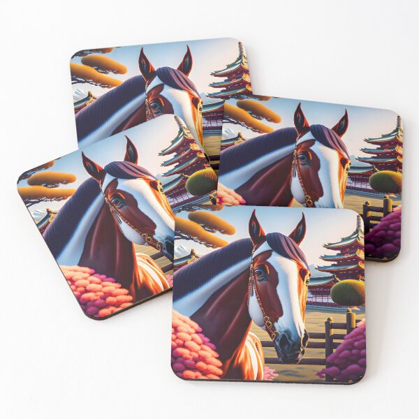 Item preview, Miyako Temple Horse designed and sold by @adorcharm Modern & Classic AI Art.