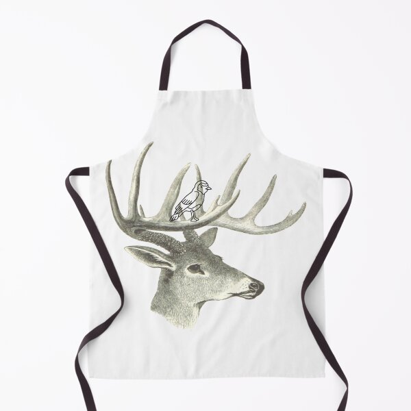 Item preview, Deer stag head with a bird designed and sold by Benlaniboutique.