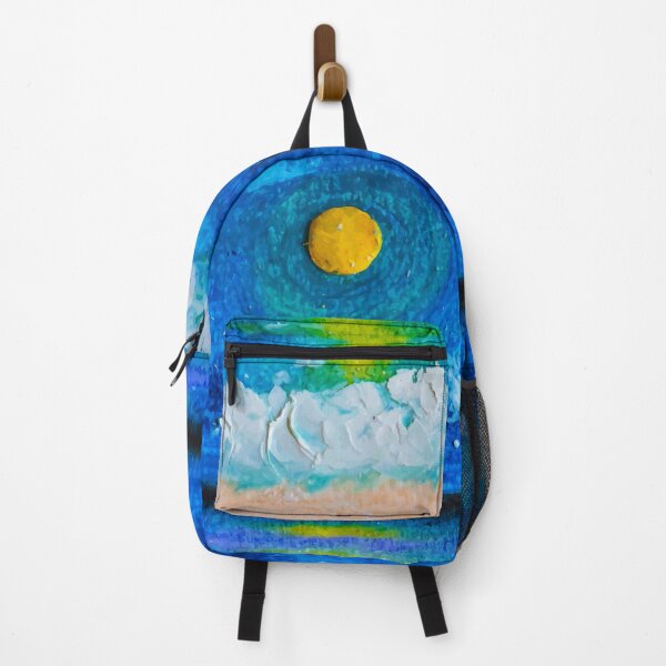 Item preview, Hand Painted Soft Oil Pastel - Full Moon By The Sea designed and sold by Lee Yeng.