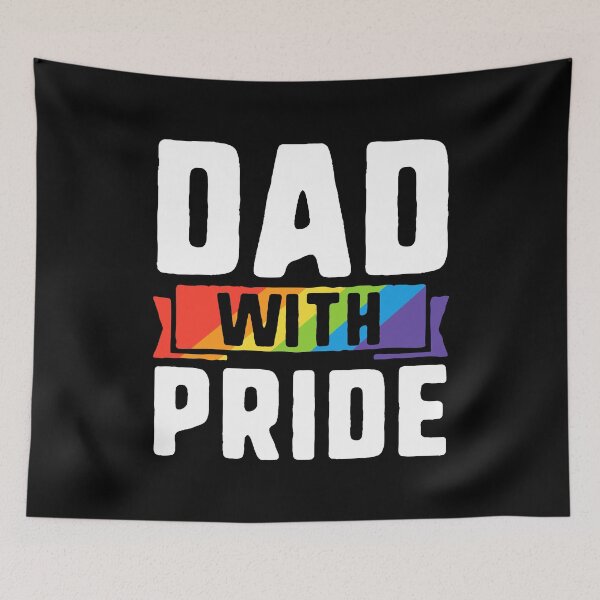 Item preview, Dad With Pride Father Gay Pride LGBT Rainbow designed and sold by QueenOfPrint.