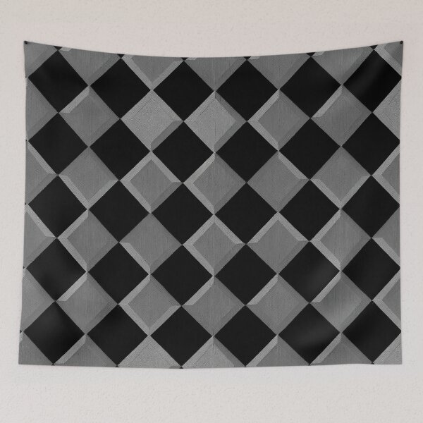 Aperçu de l'œuvre Dames diagonales en graphite créée et vendue par Patternifico.