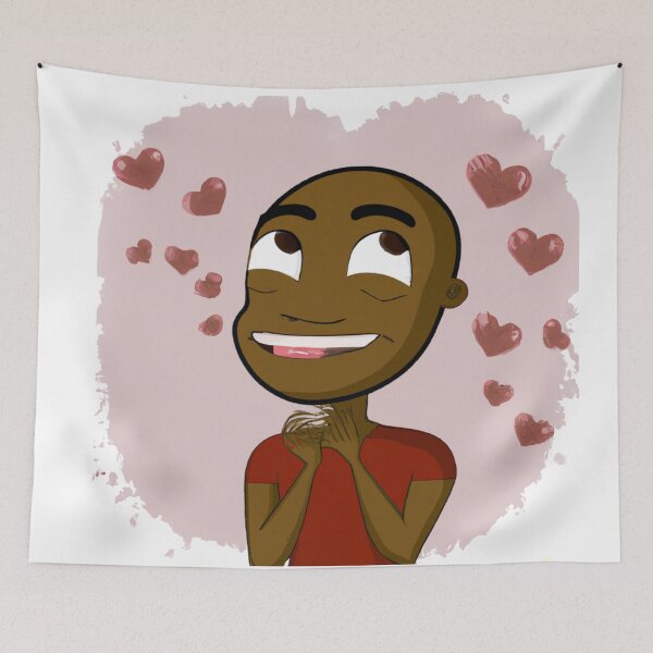 Item preview, Struck By Love, Lovestruck man, a Cute gift for Valentines Day designed and sold by Color-Me-Blue.