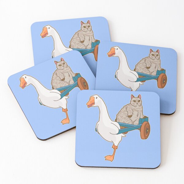 Item preview, Cat ride Goose - animal meme designed and sold by Rzera-.