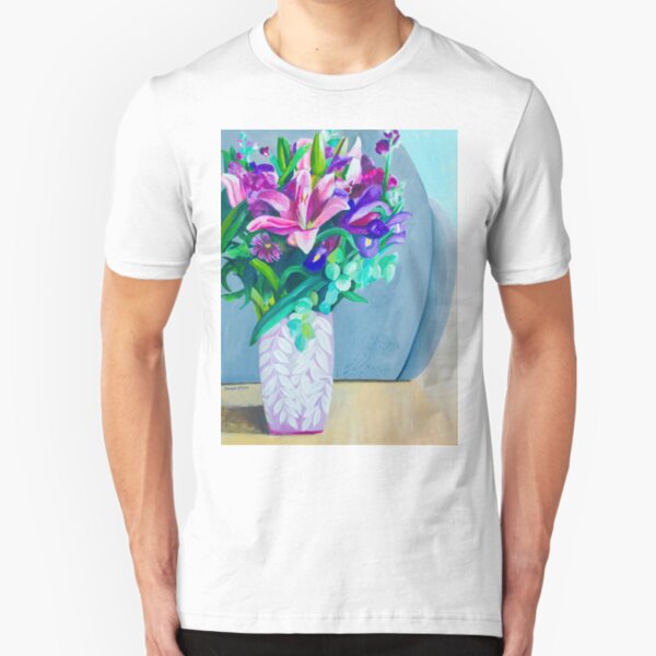 Wisteria Vase and Sofa Slim Fit T-Shirt