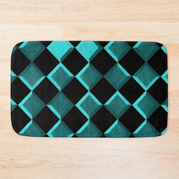 Item preview, Teal Diagonal Checkers designed and sold by Patternifico.