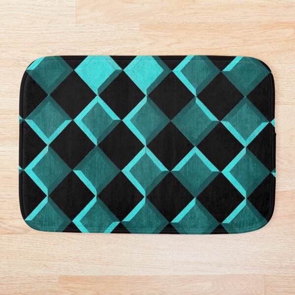 Aperçu de l'œuvre Dames diagonales bleu sarcelle créée et vendue par Patternifico.