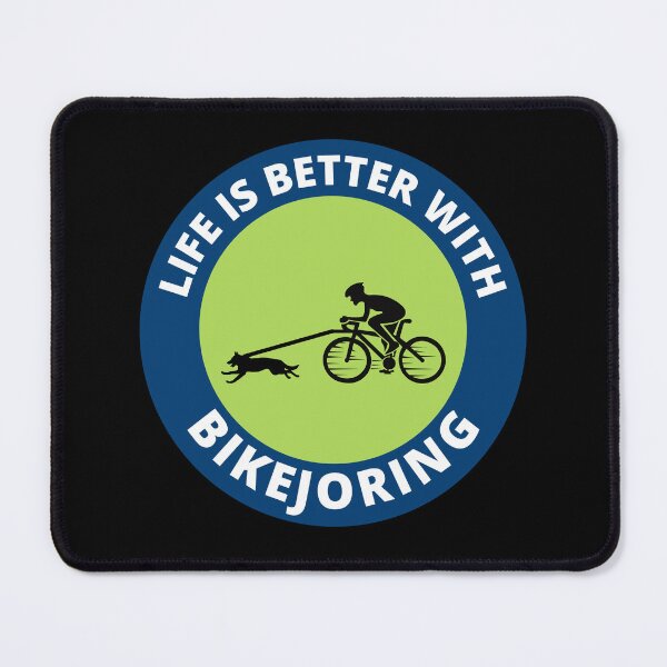 Item preview, Bikejoring DogScooting Dog Sport Bike Bicycle Ride designed and sold by CuteDesigns1.