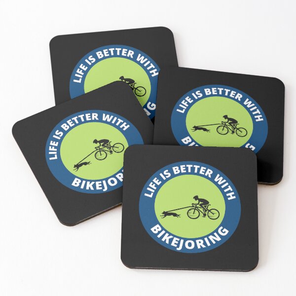 Item preview, Bikejoring DogScooting Dog Sport Bike Bicycle Ride designed and sold by CuteDesigns1.