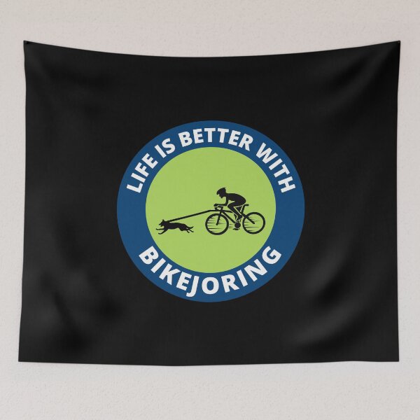 Item preview, Bikejoring DogScooting Dog Sport Bike Bicycle Ride designed and sold by CuteDesigns1.