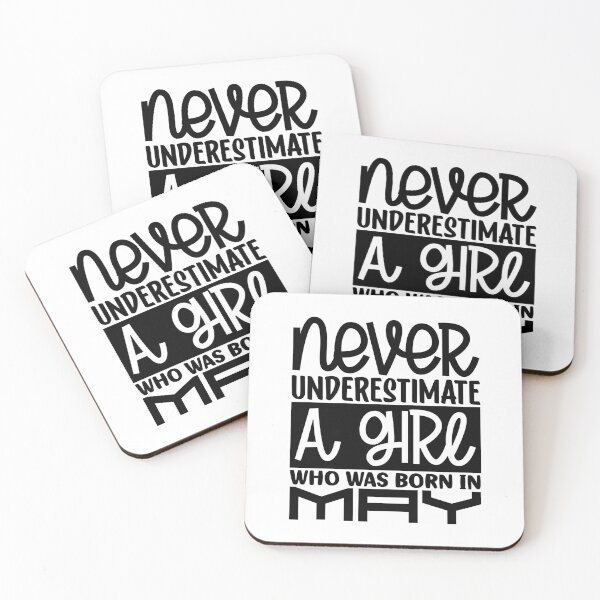 Item preview, Never underestimate a girl who was born in May designed and sold by magicmagnet.