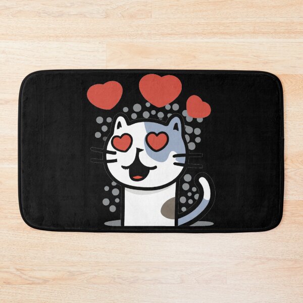 Item preview, Struck By Love, Lovestruck cat, a Cute gift for Valentines Day designed and sold by Color-Me-Blue.