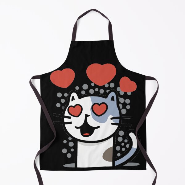 Item preview, Struck By Love, Lovestruck cat, a Cute gift for Valentines Day designed and sold by Color-Me-Blue.