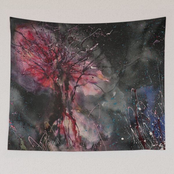 Item preview, Burning tree in galaxy designed and sold by Kissart.