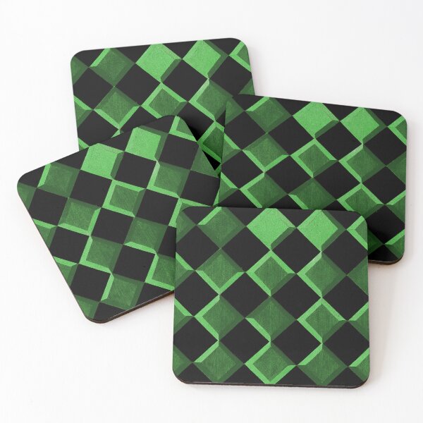 Item preview, Emerald Diagonal Checkers designed and sold by Patternifico.
