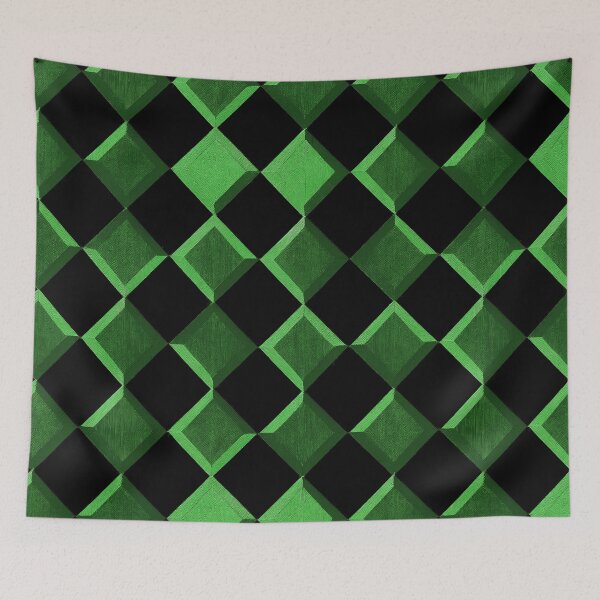 Item preview, Emerald Diagonal Checkers designed and sold by Patternifico.
