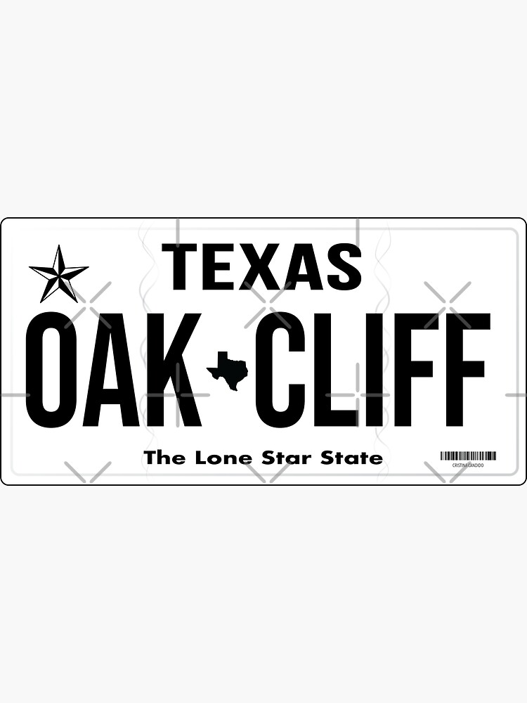 "Oak Cliff Texas" Sticker for Sale by cristinacandido Redbubble