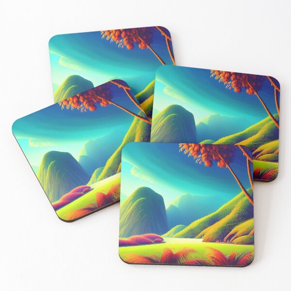 Item preview, Colorful surreal landscapes scenery with vibrant colors 1 designed and sold by vishalraifx.