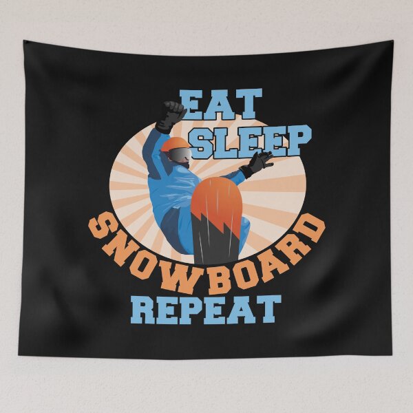 Item preview, Eat Sleep Snowboard Repeat | Snowboarding designed and sold by DrawingBoard.