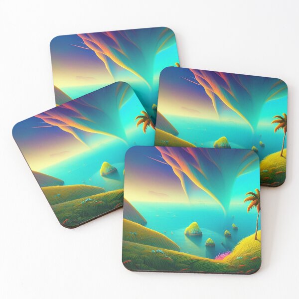 Item preview, Colorful surreal landscapes scenery with vibrant colors 2 designed and sold by vishalraifx.