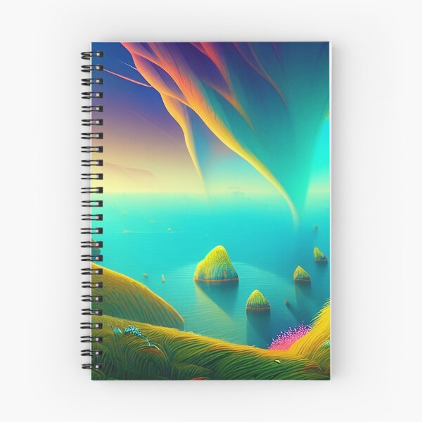 Item preview, Colorful surreal landscapes scenery with vibrant colors 2 designed and sold by vishalraifx.