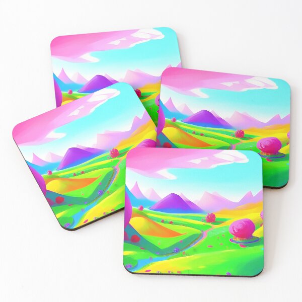 Item preview, Colorful surreal landscapes scenery with vibrant colors 3 designed and sold by vishalraifx.