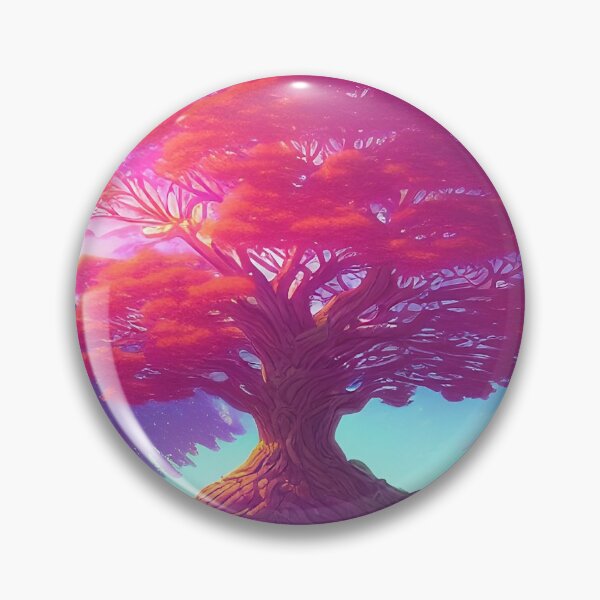 Item preview, Colorful surreal landscapes scenery with vibrant colors 4 beautiful tree designed and sold by vishalraifx.