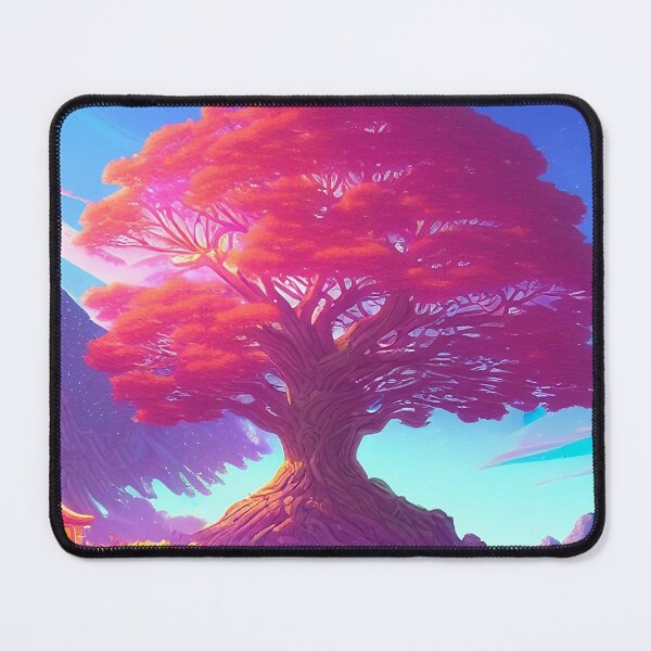 Item preview, Colorful surreal landscapes scenery with vibrant colors 4 beautiful tree designed and sold by vishalraifx.