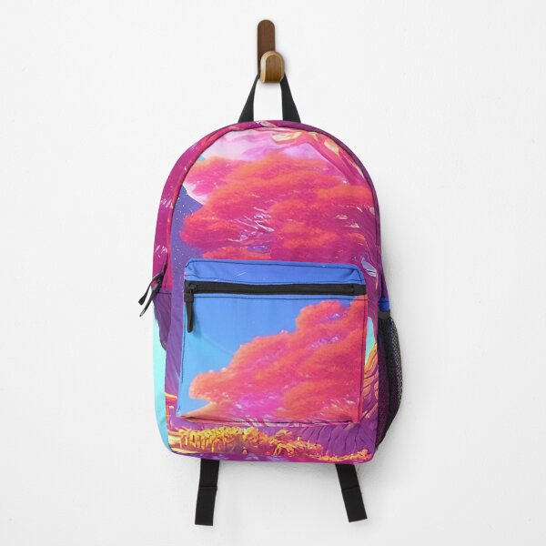 Item preview, Colorful surreal landscapes scenery with vibrant colors 4 beautiful tree designed and sold by vishalraifx.