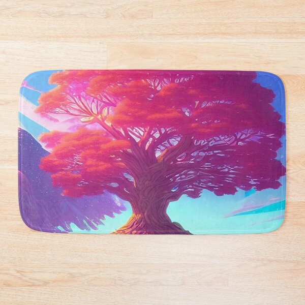 Item preview, Colorful surreal landscapes scenery with vibrant colors 4 beautiful tree designed and sold by vishalraifx.
