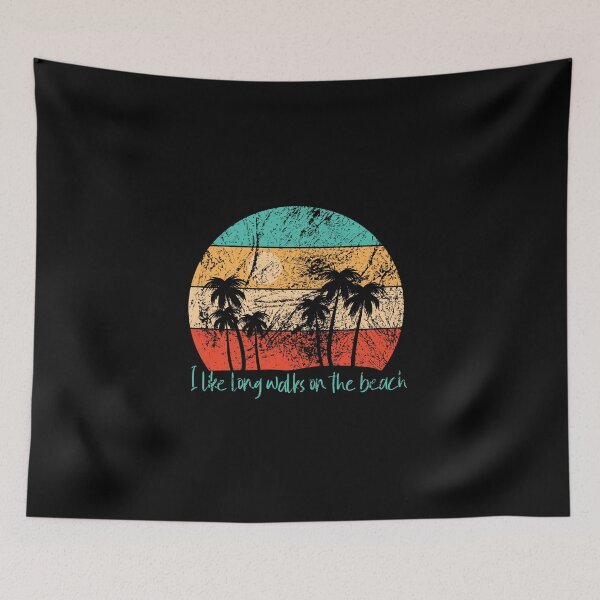 Item preview, I LIKE LONG WALKS ON THE BEACH - VINTAGE SUNSET designed and sold by Mclickster.