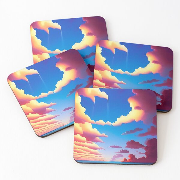 Item preview, Colorful surreal clouds scenery with vibrant colors 8 designed and sold by vishalraifx.