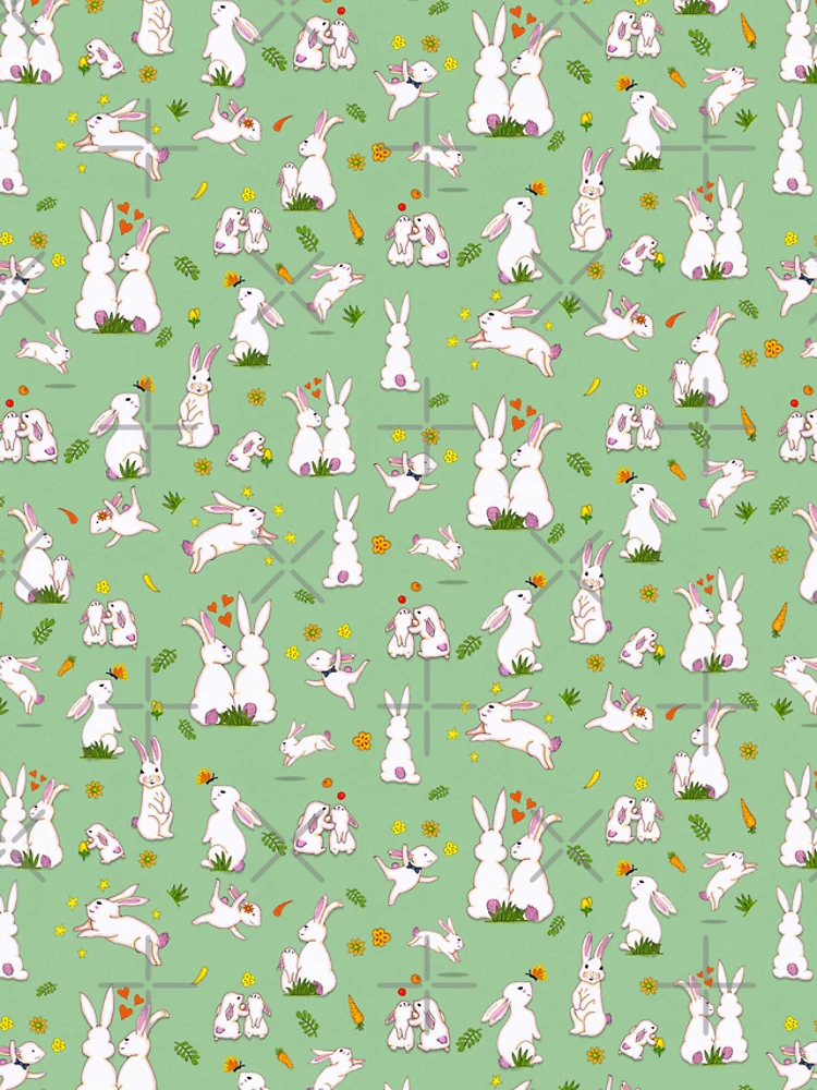 Thumbnail 4 of 4, iPhone Case, Enchanted Rabbit Family - Spring Green designed and sold by BlissDrizzle.