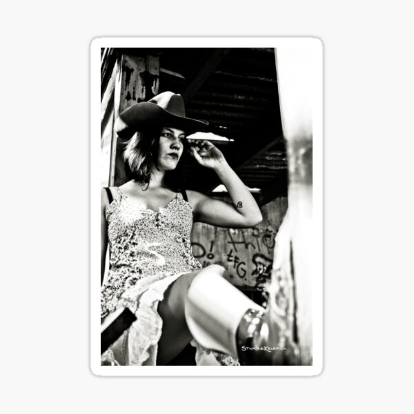 Cowgirl of Dawn Sticker