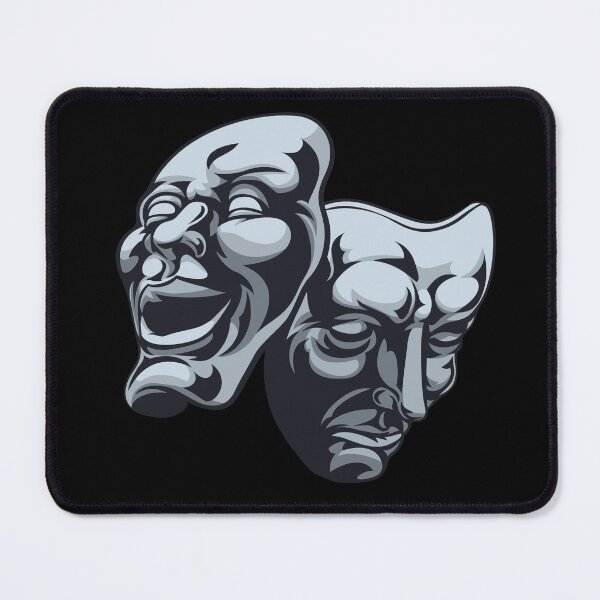 Item preview, Theatre Masks Drama Comedy Play Theater Shakespeare musician dancer singer designed and sold by moztheatre.