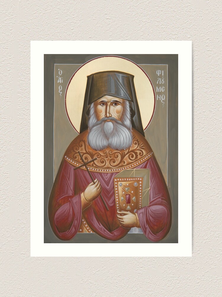 Alternate view of St Philoumenos of Jacob's Well Art Print