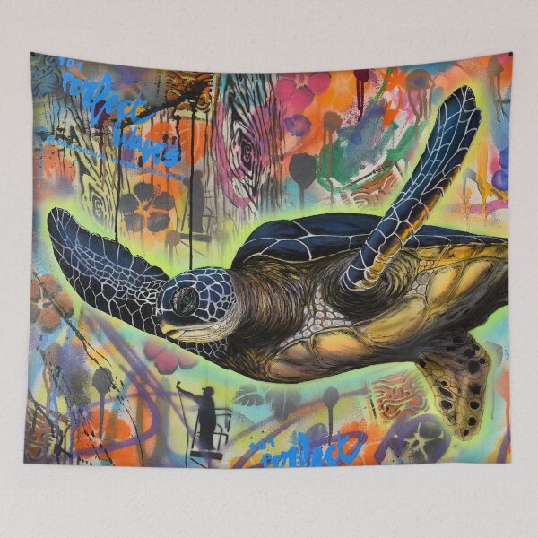 Artikelvorschau, Surf Street Art - Schildkröte entworfen und verkauft von TheArtofHILTON.