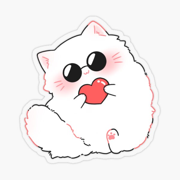 Item preview, gojo cat (heart vers.) designed and sold by terunoshita.