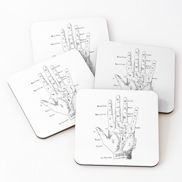 Item preview, Palmistry 2 (for light backgrounds) designed and sold by AllTheFaeThings.