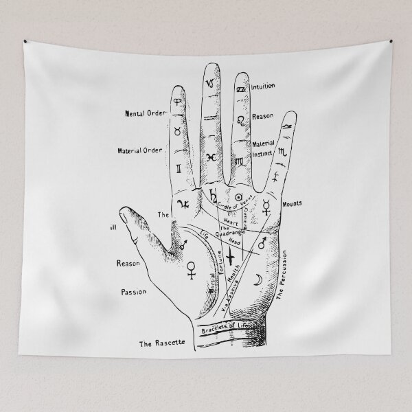 Item preview, Palmistry 2 (for light backgrounds) designed and sold by AllTheFaeThings.