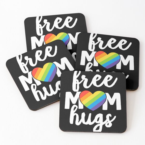 Item preview, Free Mom Hugs LGBTQ Rainbow Pride Heart Family Mother designed and sold by QueenOfPrint.