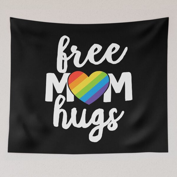 Item preview, Free Mom Hugs LGBTQ Rainbow Pride Heart Family Mother designed and sold by QueenOfPrint.
