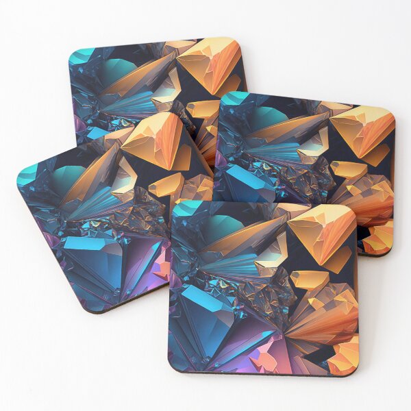 Item preview, Colorful Gem Pattern designed and sold by CometsPawPrints.