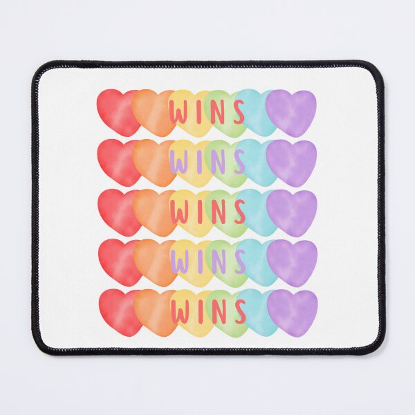 Item preview, WINS WINS WINS | RAINBOW COLORED HEARTS designed and sold by SpeakLifeHQ.