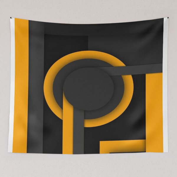 Item preview, Yellow Black Digital Art designed and sold by NengShop.