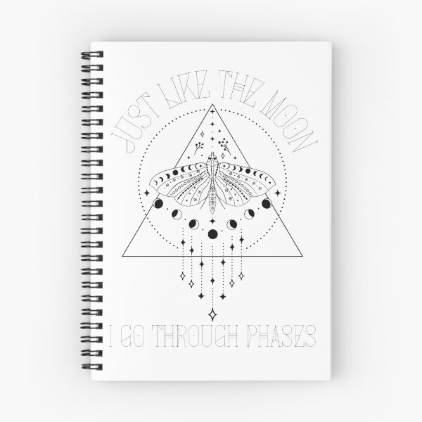 Item preview, Just Like The Moon I Go Through Phases 2 (for light colour backgrounds) designed and sold by AllTheFaeThings.