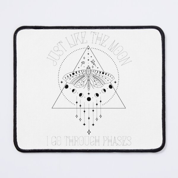 Item preview, Just Like The Moon I Go Through Phases 2 (for light colour backgrounds) designed and sold by AllTheFaeThings.