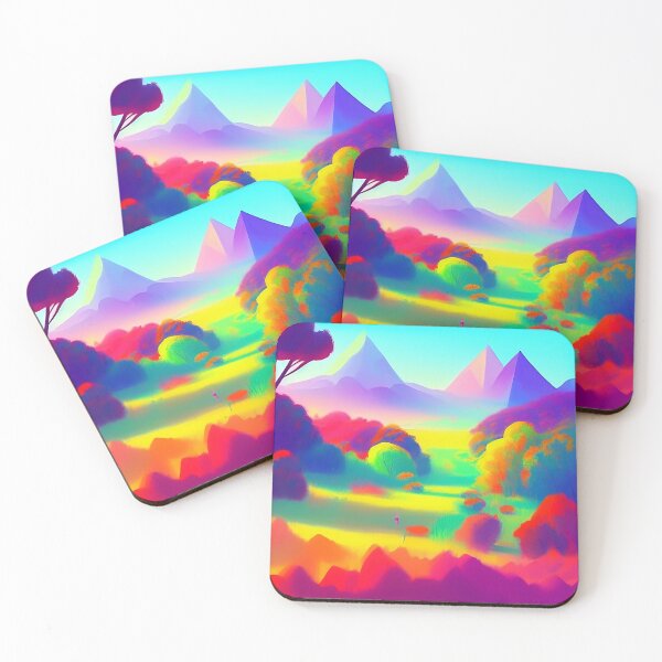 Item preview, Colorful surreal landscapes scenery with vibrant colors 16 designed and sold by vishalraifx.