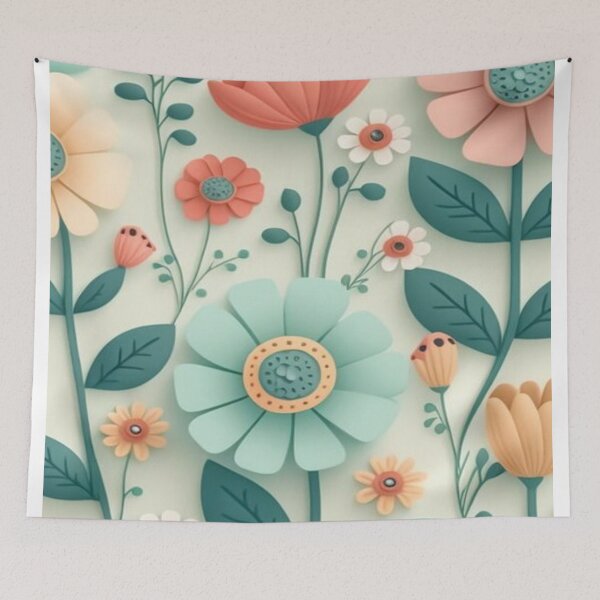 Item preview, Arte digital de flores designed and sold by NengShop.