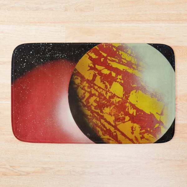 Item preview, Spray paint art red planet with the glow designed and sold by WoodRocksArt.