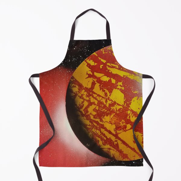 Item preview, Spray paint art red planet with the glow designed and sold by WoodRocksArt.